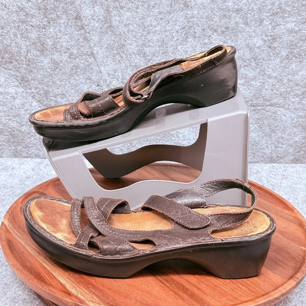 Naot‎ Shoes Womens Size 39 Leather Strappy Slingback Platform Comfort Sandals